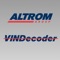 The Altrom VINDecoder allows Altrom customers to use their mobile device to quickly decode a vehicle's VIN barcode and transfer the vehicle information directly into their Altrom Online account