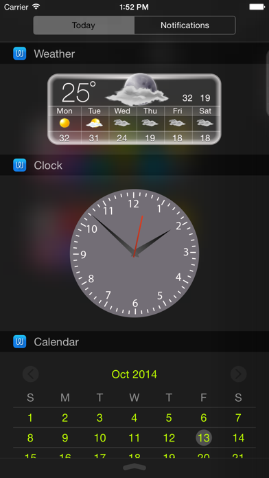 Image of Widget - Add Custom Widgets to Notification Center (Today View)
