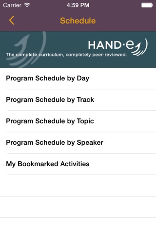 American Society for Surgery of the Hand's Annual Meeting App screenshot 3