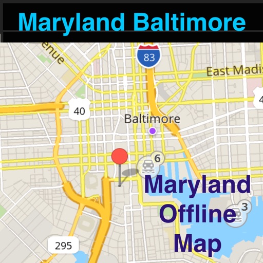 Maryland/Baltimore Offline Map with Real Time Traffic Cameras Pro - Great Road Trip icon