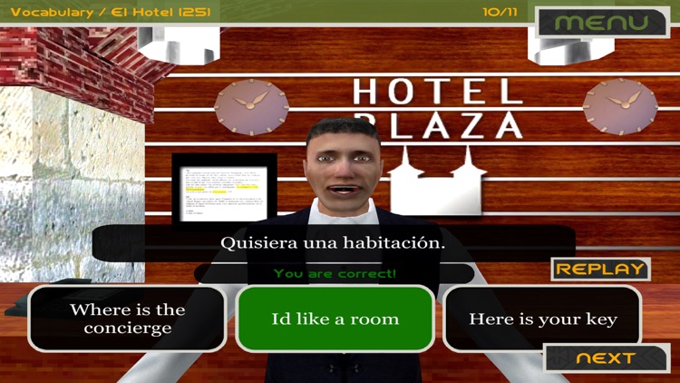 Speak Spanish with PlazaLingua Free - Practice Lessons and Audio for Learning a Foreign Language screenshot-3