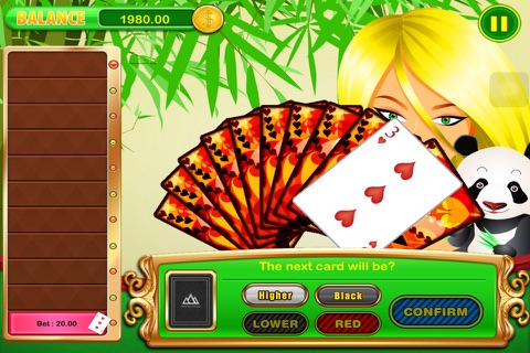 AAA Pop & Win Lucky Rich Panda Hi-Lo (High-Low) Game Blitz Casino Blast Free screenshot 3