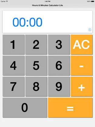 Captura de Pantalla 1 Calculadora Horas y Minutos Limitado iphone