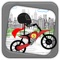 Stickman Line Biker Racer: Run and Fly Through the City Pro