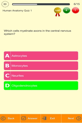 Human Anatomy Quizzes screenshot 2