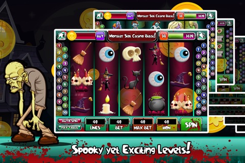 A Monster Slot Casino Blast - Win Big Vegas Halloween Gambling screenshot 2