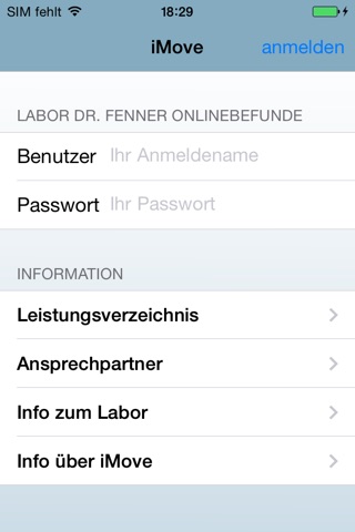 Labor Fenner Onlinebefunde screenshot 2