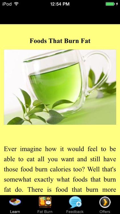 Foods That Burn Fat - Scientific Way