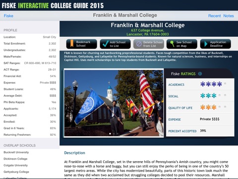 Fiske Interactive College Guide 2015 screenshot 2