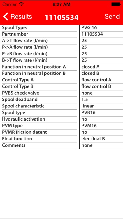 Danfoss Power Solutions Main Spool Selector screenshot-3