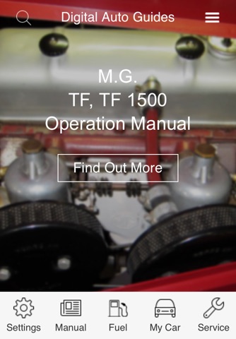 Digital Auto Guides M.G. TF Operation Manual screenshot 2