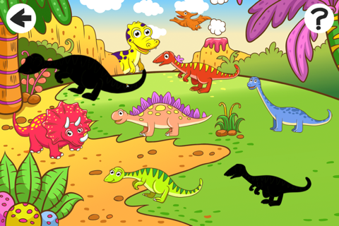A Dinosaurs Shadow Game: Learn and Play for Children with Extinct Animals screenshot 2