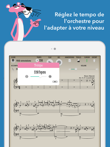 La Panthère rose (partition musicale interactive) screenshot 3