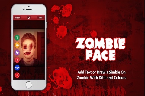Zombie Face -Turn yourself into Real terrifying monster With Photo Face Booth Editor screenshot 3