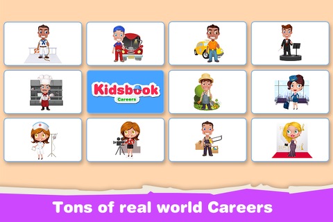 KidsBook: Different Careers - HD Flash Card Game Design for Kids screenshot 3