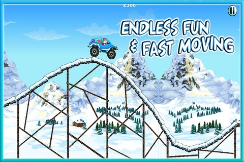 Christmas Delivery Santa Ride : Epic Moto Riding Challenge in Snow Road Lite screenshot 4