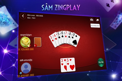 ZingPlay - Sâm Lốc - Xâm - Game bài online screenshot 2