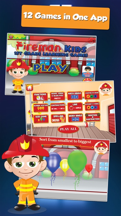 How to cancel & delete Fire Fighter Kid Goes to School: First Grade Learning Games from iphone & ipad 1