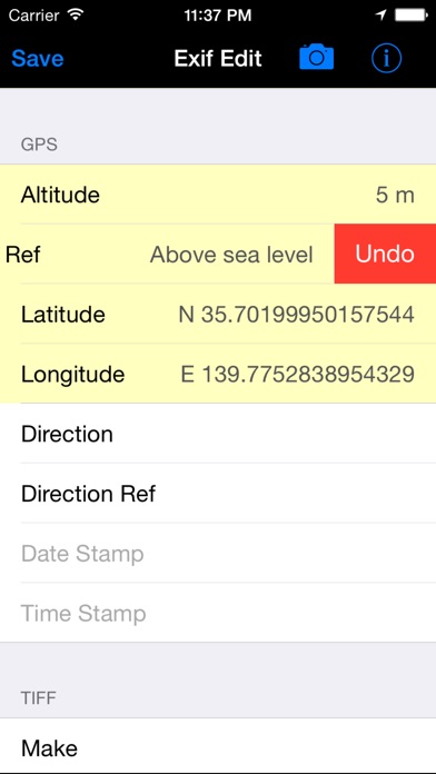Exif Edit screenshot1