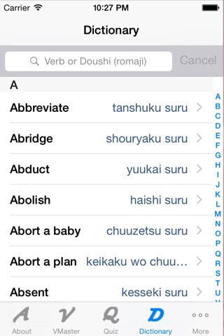Japanese Verb Master screenshot 4
