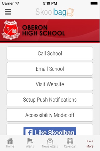 Oberon High School - Skoolbag screenshot 4