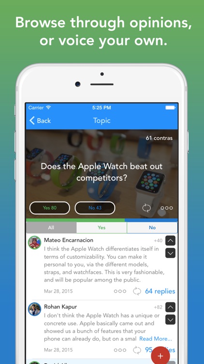 Contra - Social opinions platform
