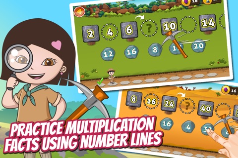 Treasure Dash Math Lite: Fun Multiplication Games for Kids screenshot 4