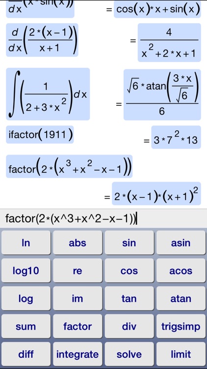 Symbolic Calculator