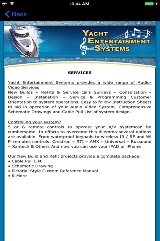 Yacht Entertainment Systems screenshot 3