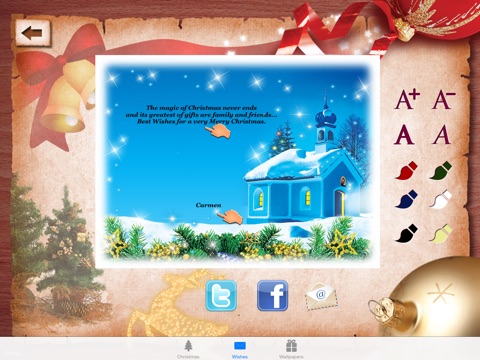 Christmas Greetings for iPad screenshot 2