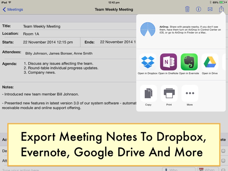 Meeting Notepad screenshot-4