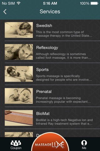 MassageLuXe screenshot 3