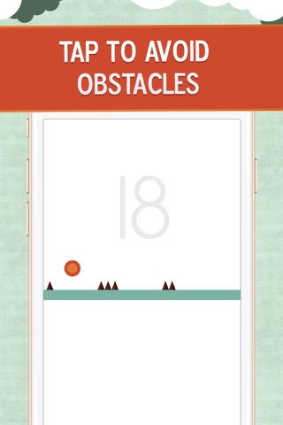 Tap the Bouncing Ball Spikes Bits - The Impossible Jump Fever On The Go screenshot 2