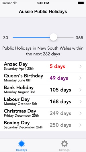 Aussie Public Holidays(圖1)-速報App