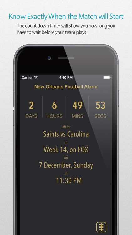 New Orleans Football Alarm Pro