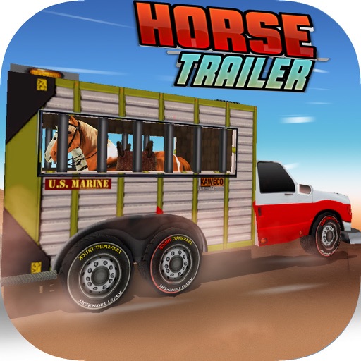 Horse Trailer Racing Icon