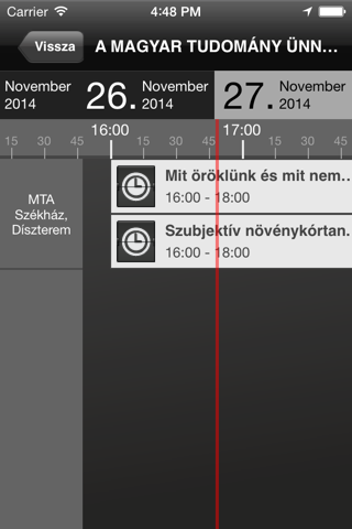 Magyar Tudomány Ünnepe 2014 EVENT@HAND screenshot 2