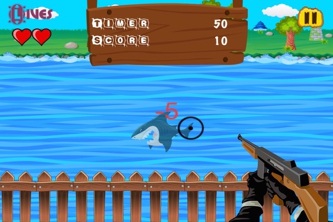 A Shark Shooter Sniper Game - Scary Fish Revenge FREE screenshot 4