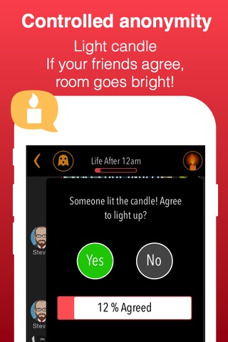 Darkchat - chat undercover, share secrets, hide chats and friends from stalkers screenshot 2