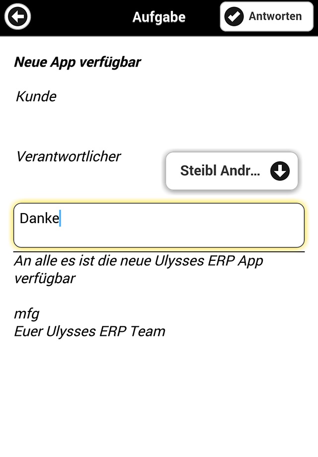 Ulysses ERP screenshot 3