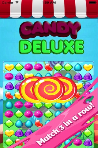 Candy Dash Deluxe HD-The best match 3 candy puzzle game for kids and girls screenshot 2