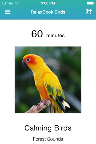 RelaxBook Birds - Sleep sounds for you to relax with tropical birds and canaries screenshot 3