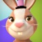 Icon Talking Bunny - Funny Baby White Rabbit (Cartoon Virtual Pet Friend)