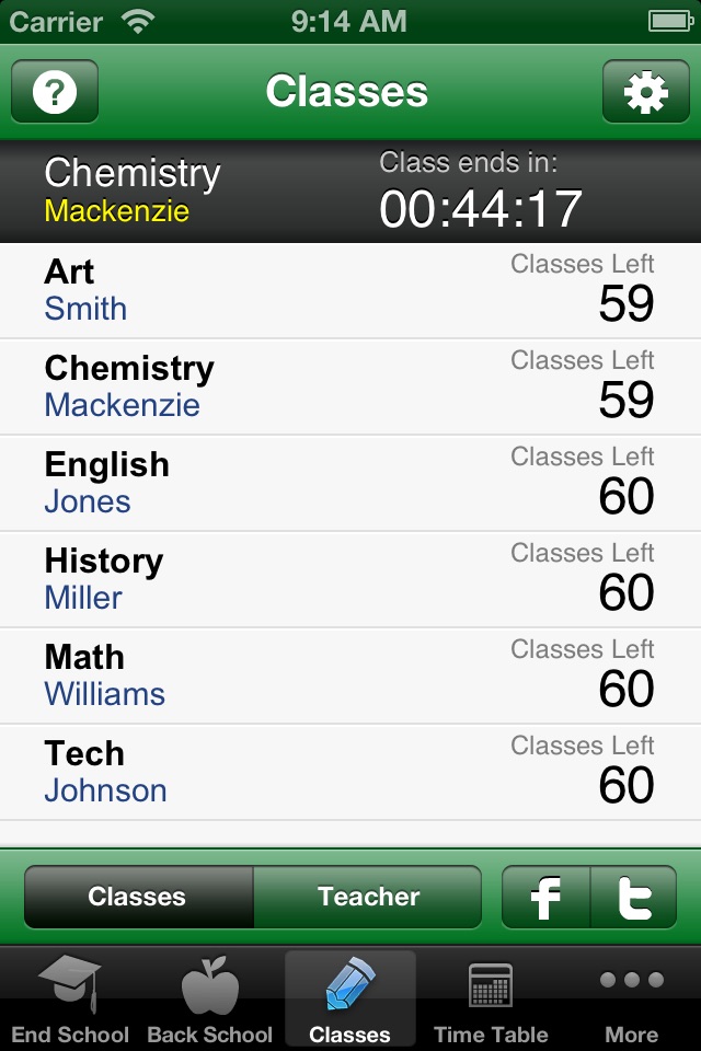 School Countdown - A Smart Class Timetable for Teacher and Student screenshot 3