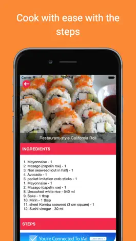 Game screenshot Japanese healthy recipe cooking videos: Sushi food apk