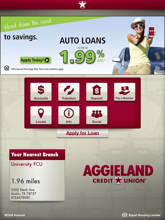 Aggieland CU for iPad