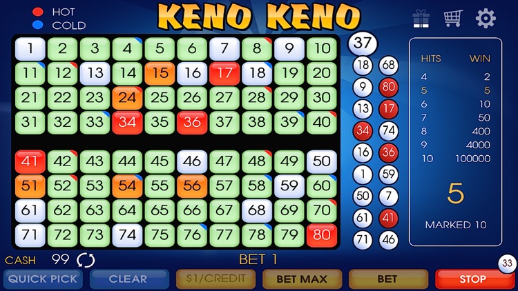 KENO Casino Free