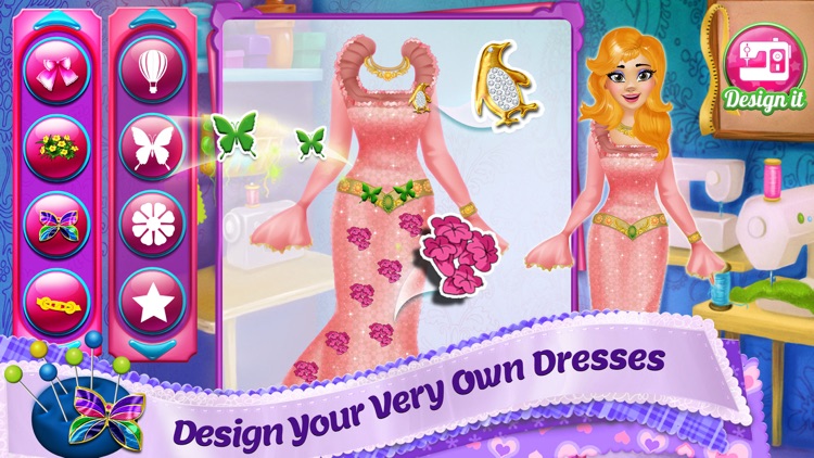 Design It! - Outfit Maker for Fashion Girls Makeover : Dress Up , Make Up and Tailor screenshot-3