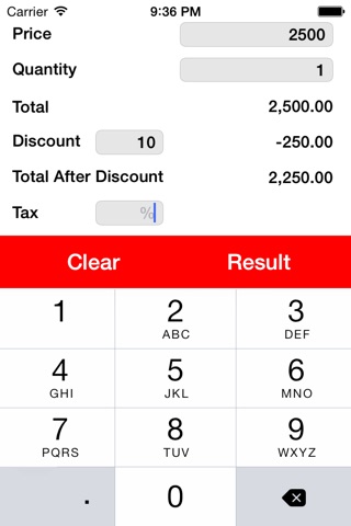 Tax Discount screenshot 2