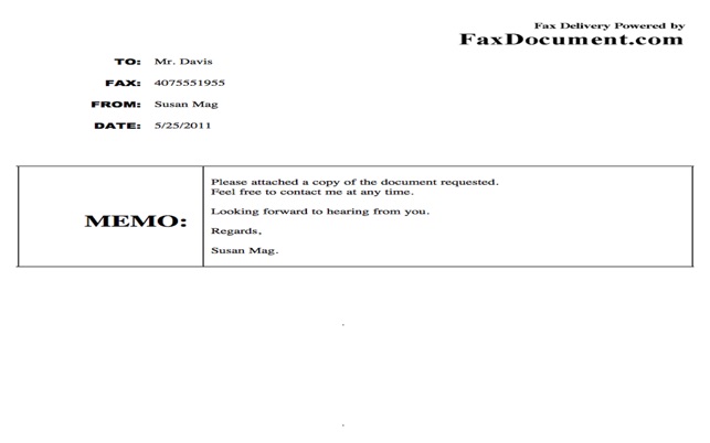 free fax document